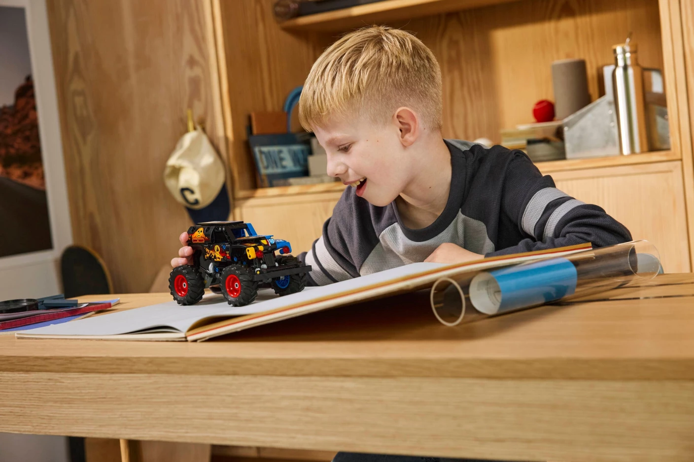 Monster Jam Grave Digger vuur en ijs