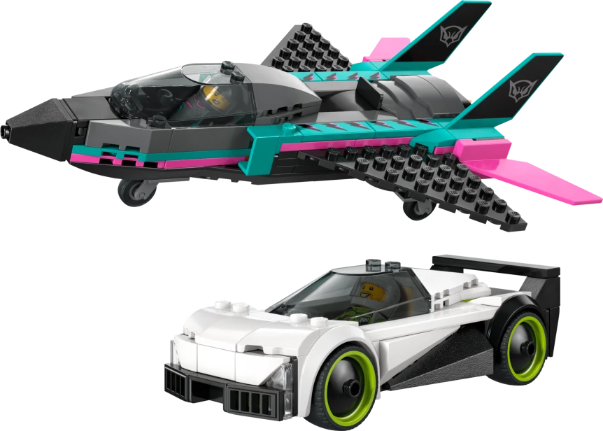 Straalvliegtuig vs. sportauto