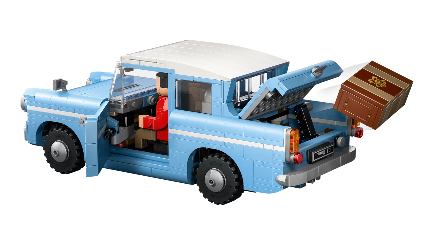 Betoverde vliegende Ford Anglia