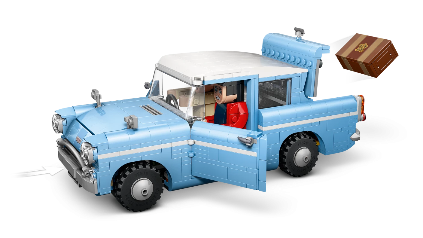 Betoverde vliegende Ford Anglia