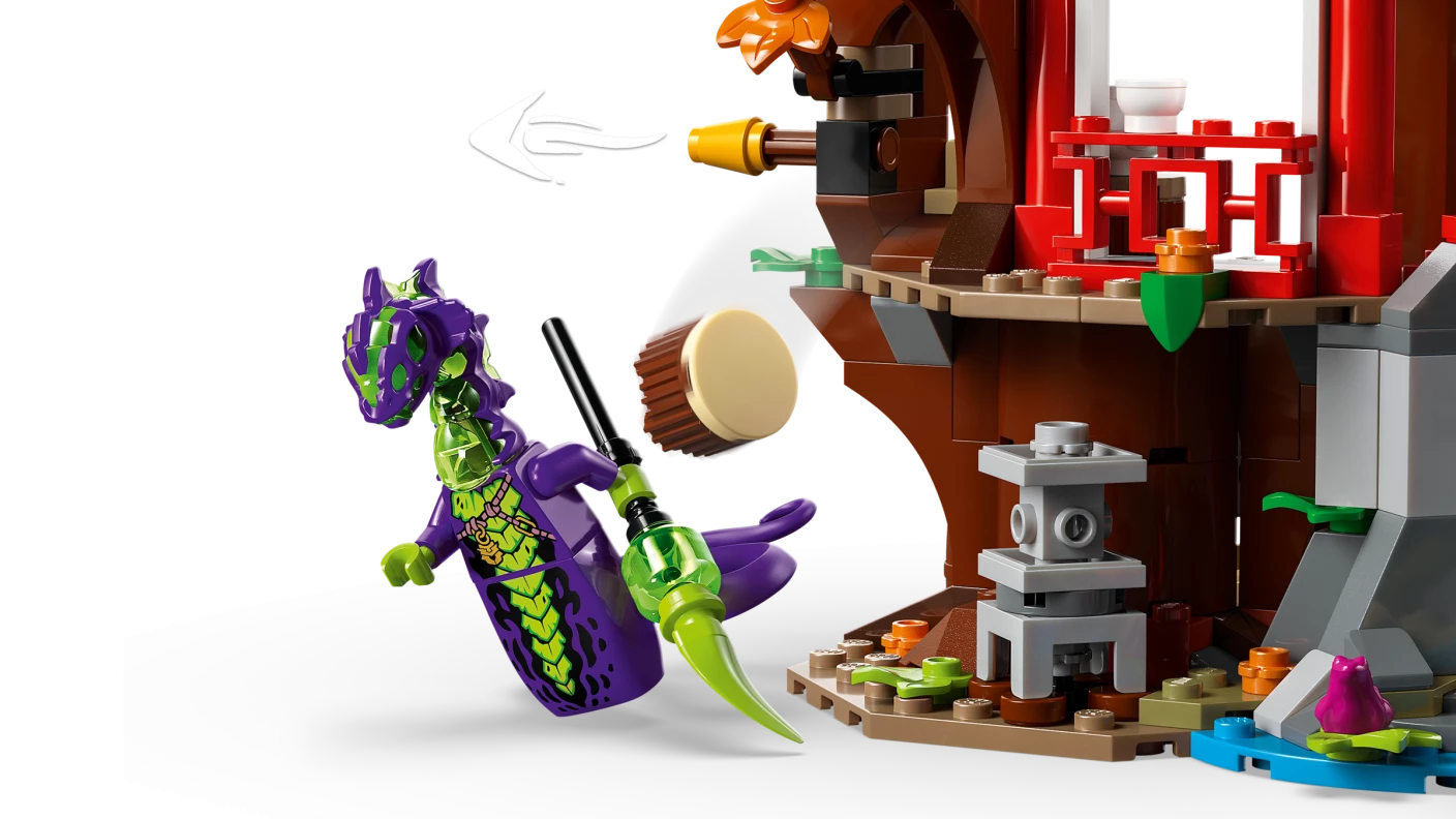 Ninjavoertuigen bij de boomhut