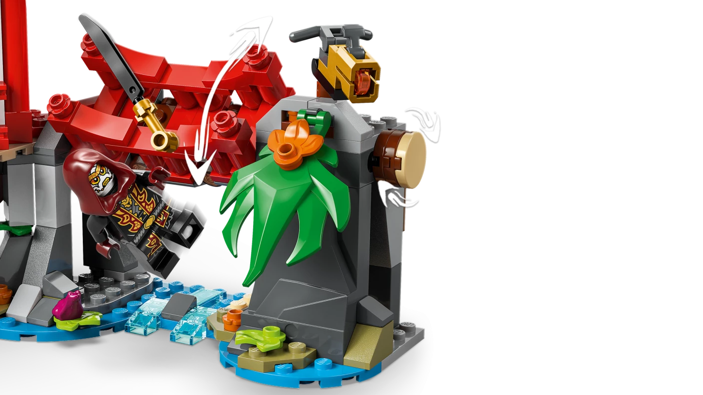 Ninjavoertuigen bij de boomhut