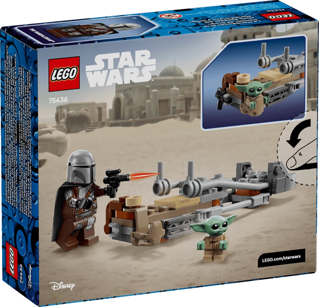 De Mandalorian en Grogu's speederbike