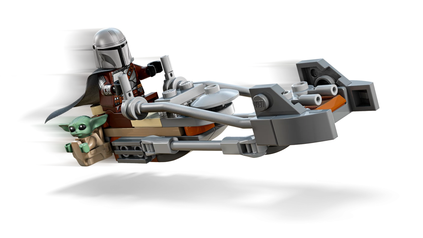 De Mandalorian en Grogu's speederbike