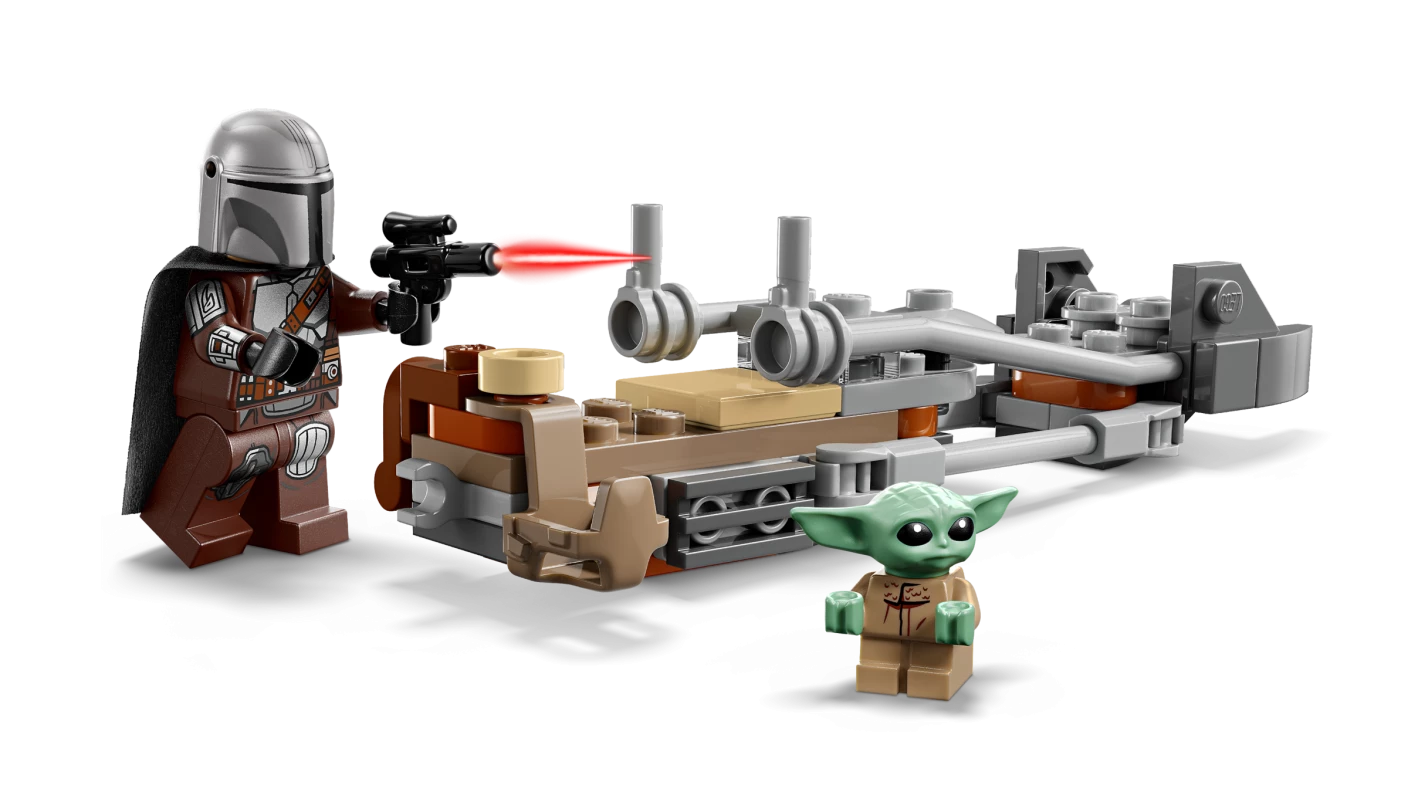 De Mandalorian en Grogu's speederbike