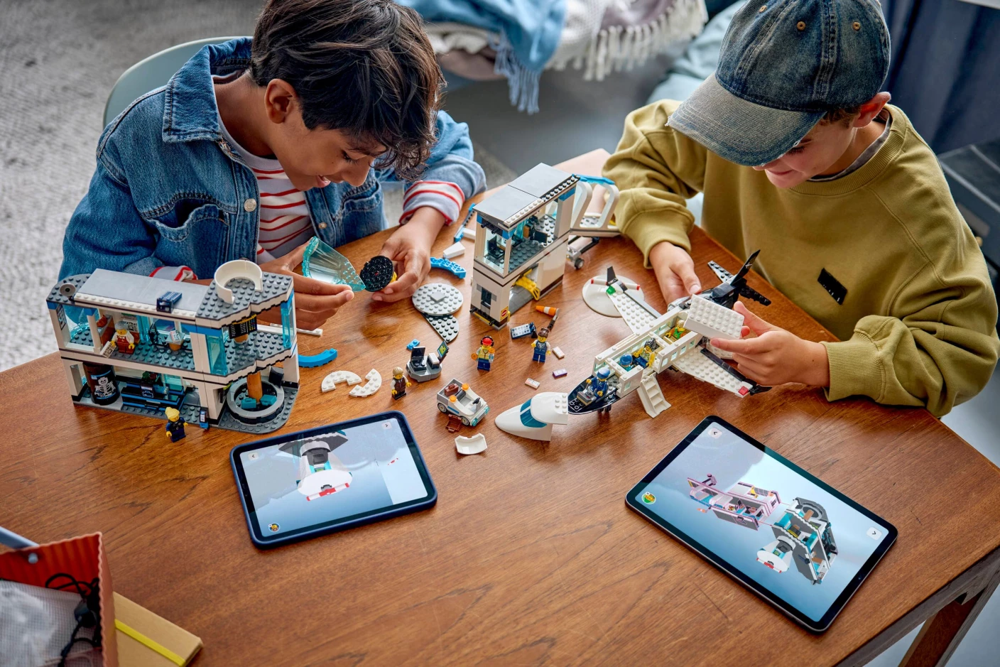 Luchthaven met vliegtuig