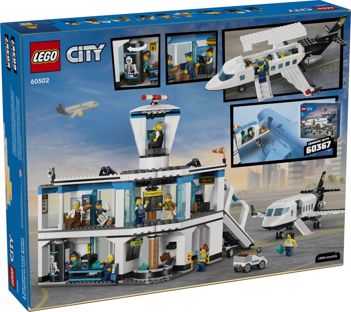 Luchthaven met vliegtuig