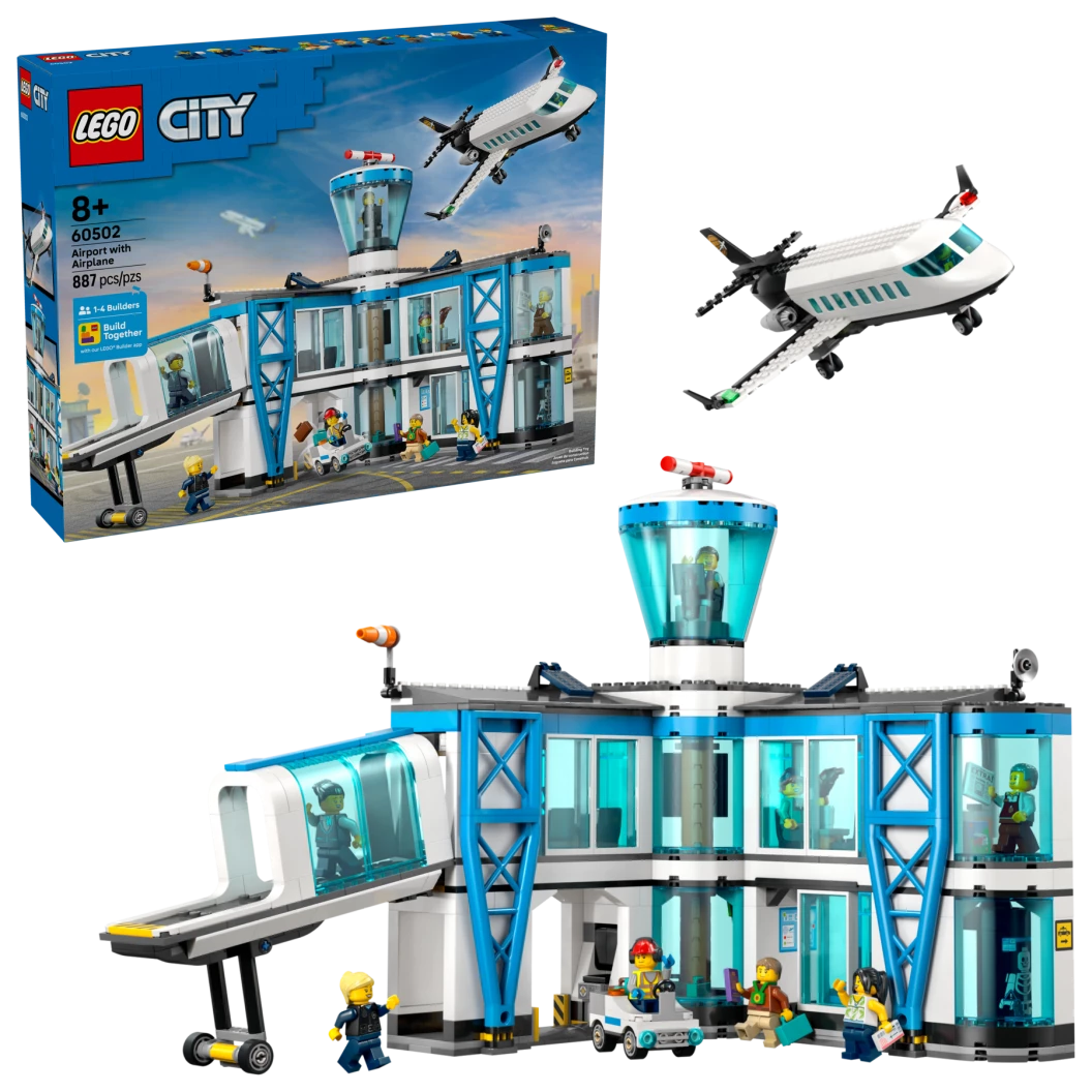 Luchthaven met vliegtuig