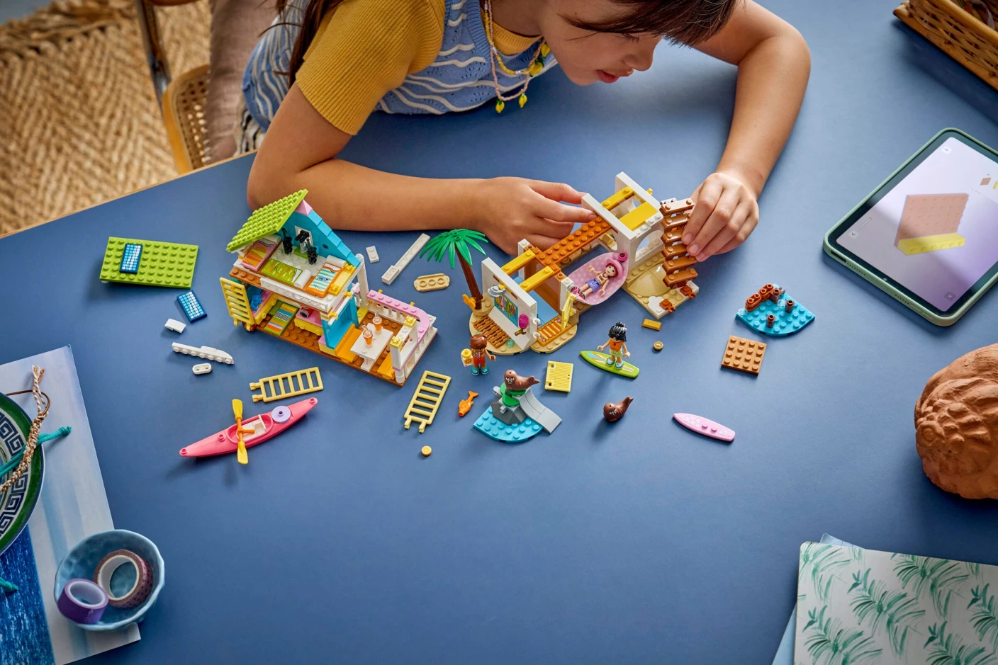 Strandhuis met zeehonden