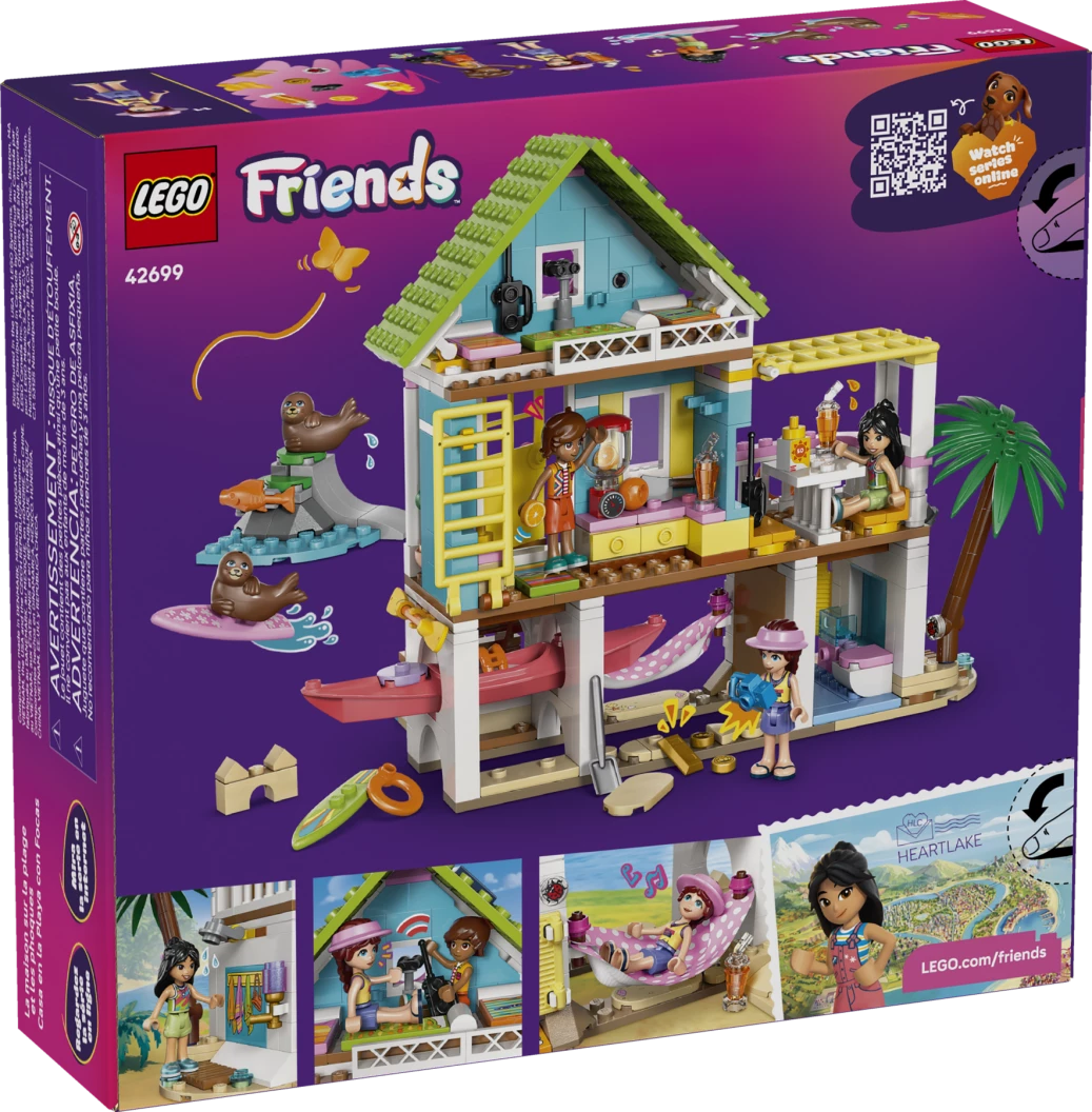 Strandhuis met zeehonden