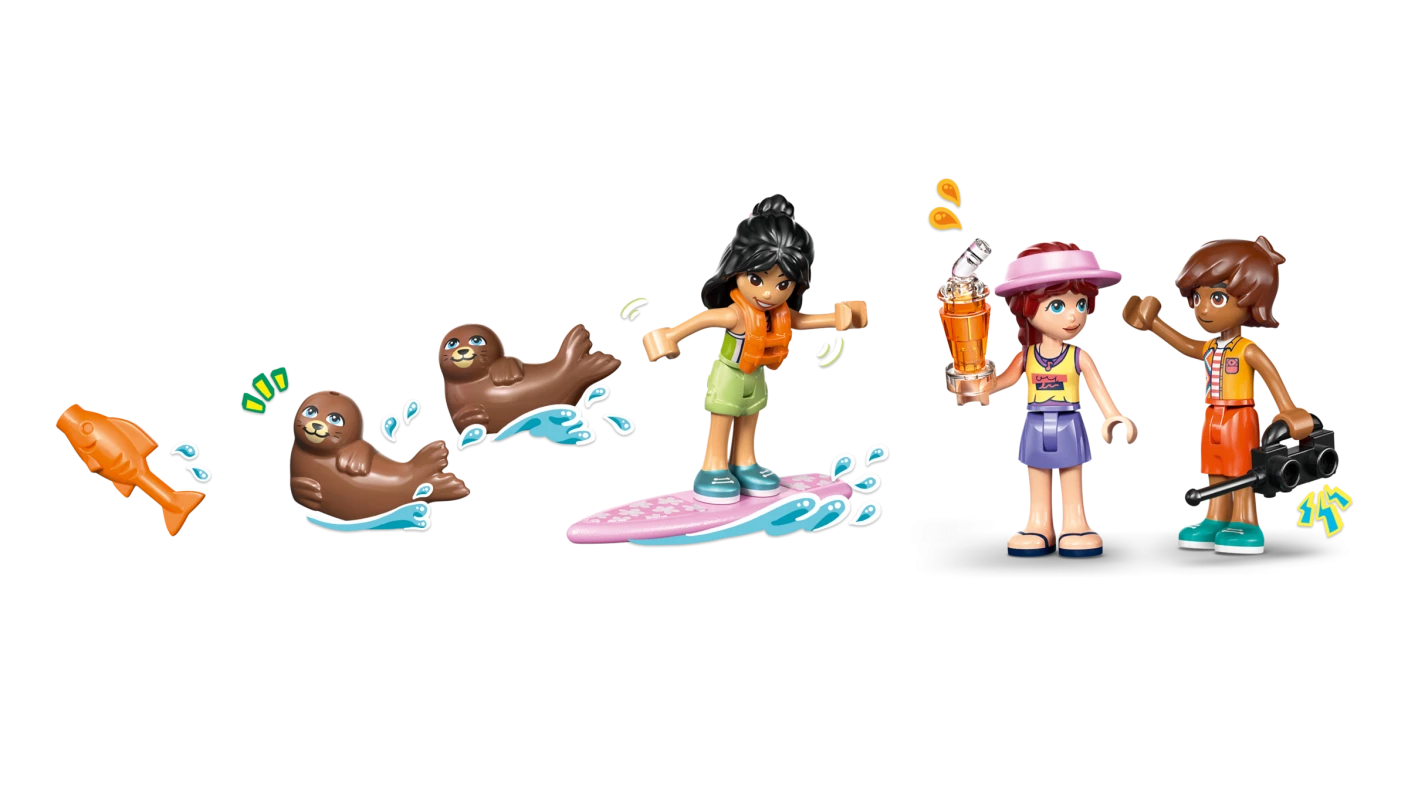 Strandhuis met zeehonden