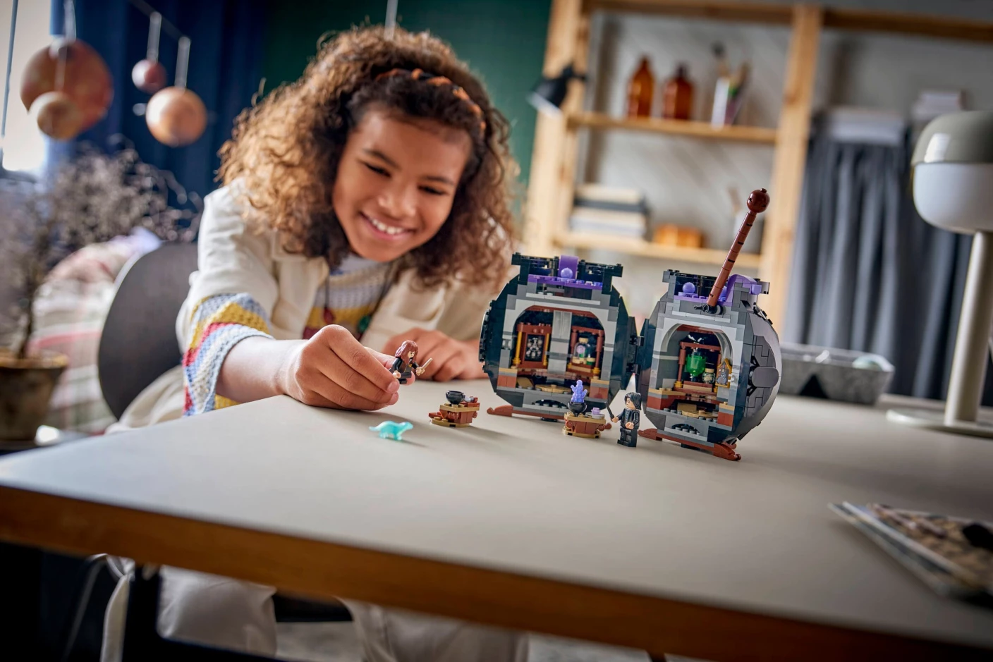 Ketel met geheim toverdrankenklaslokaal