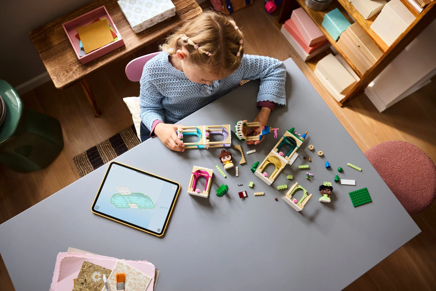 Mini Belle en Tiana met kasteel