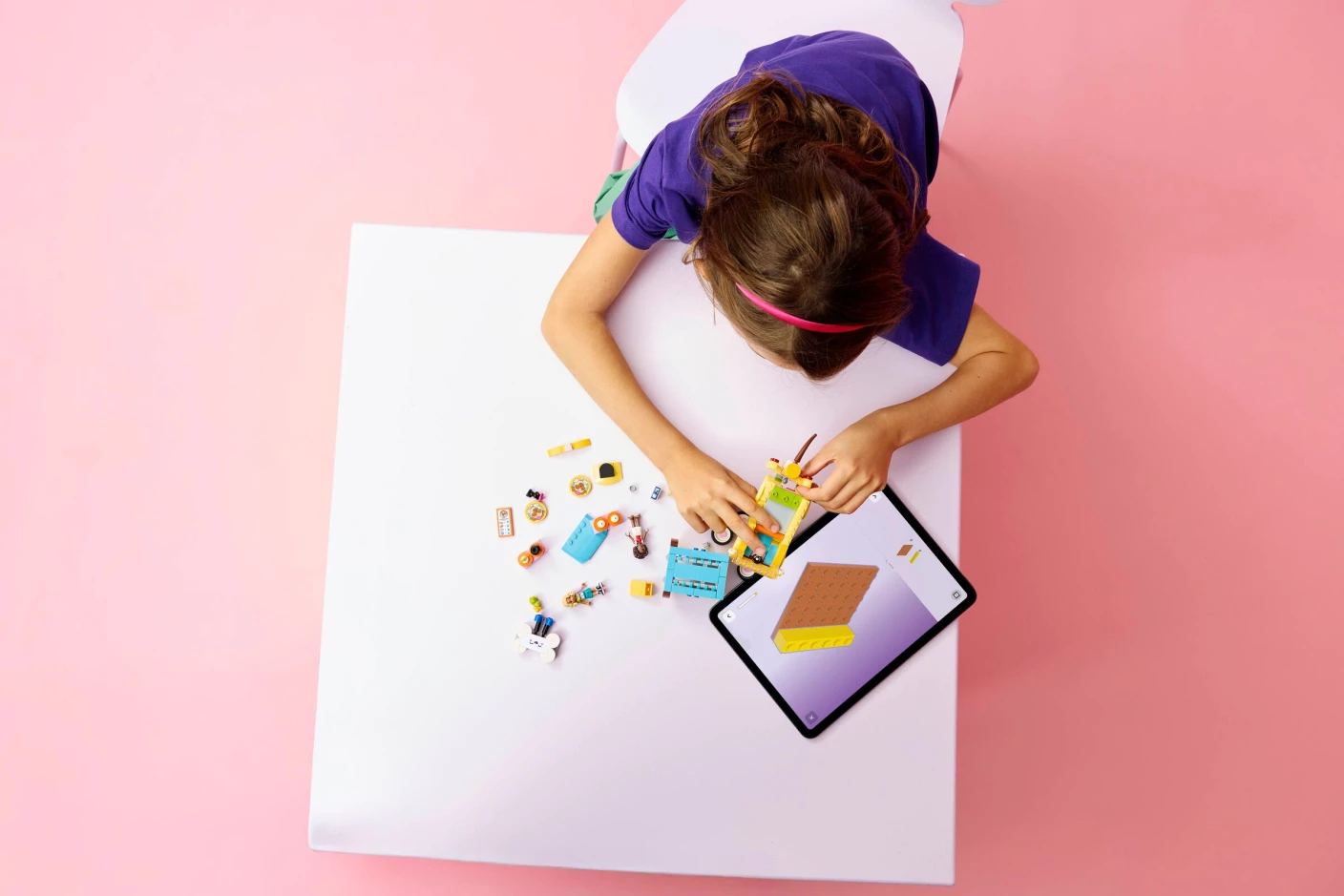 Bestelwagen met dierenaccessoires