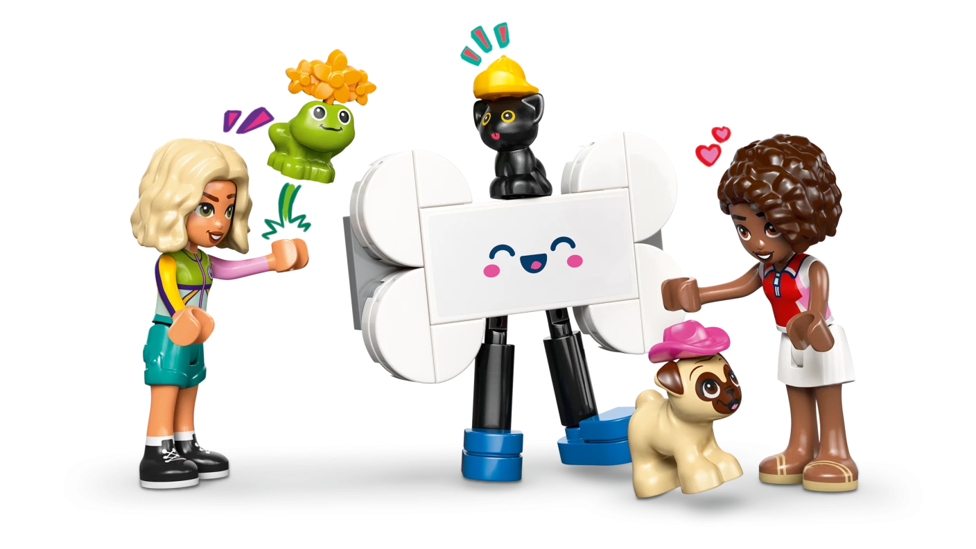 Bestelwagen met dierenaccessoires