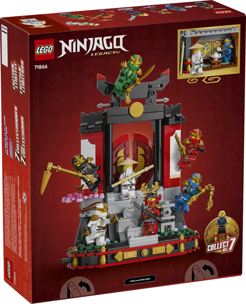 15-jarig jubileum: Display met ninjapersonages