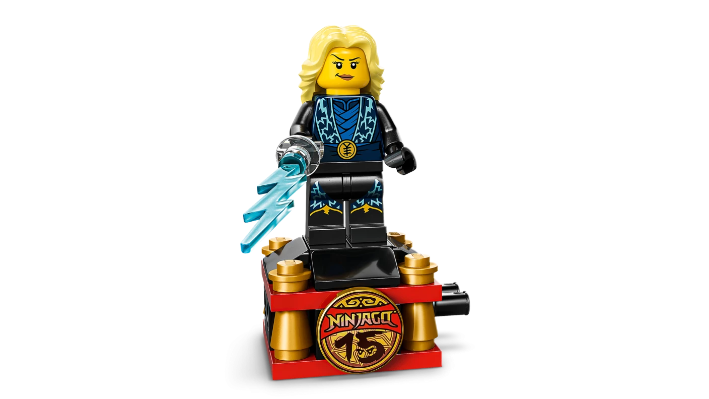 15-jarig jubileum: Display met ninjapersonages