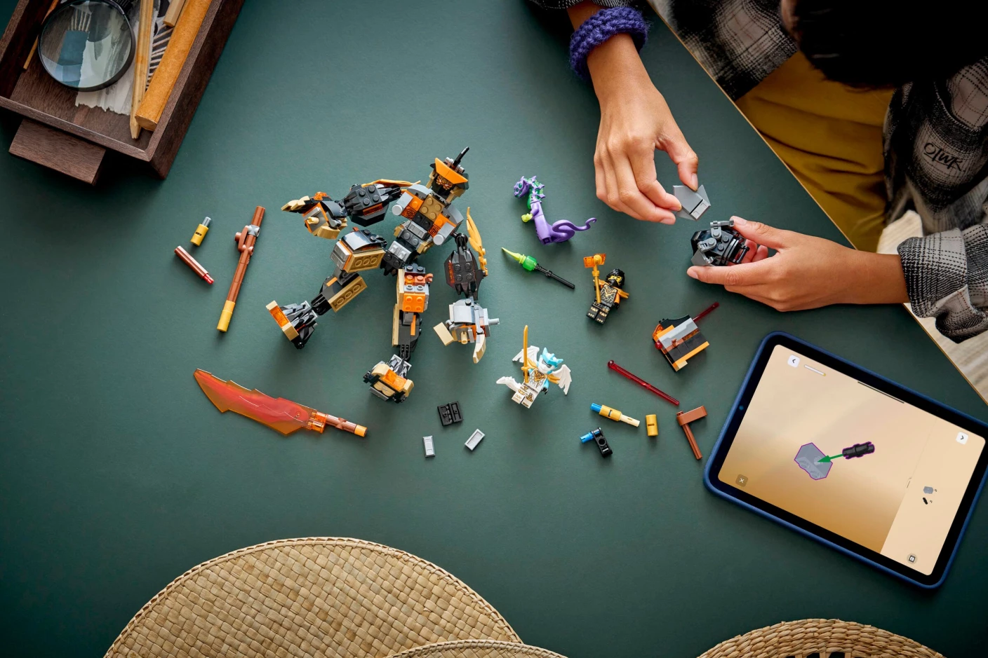 Cole's missiemecha en draak Zane