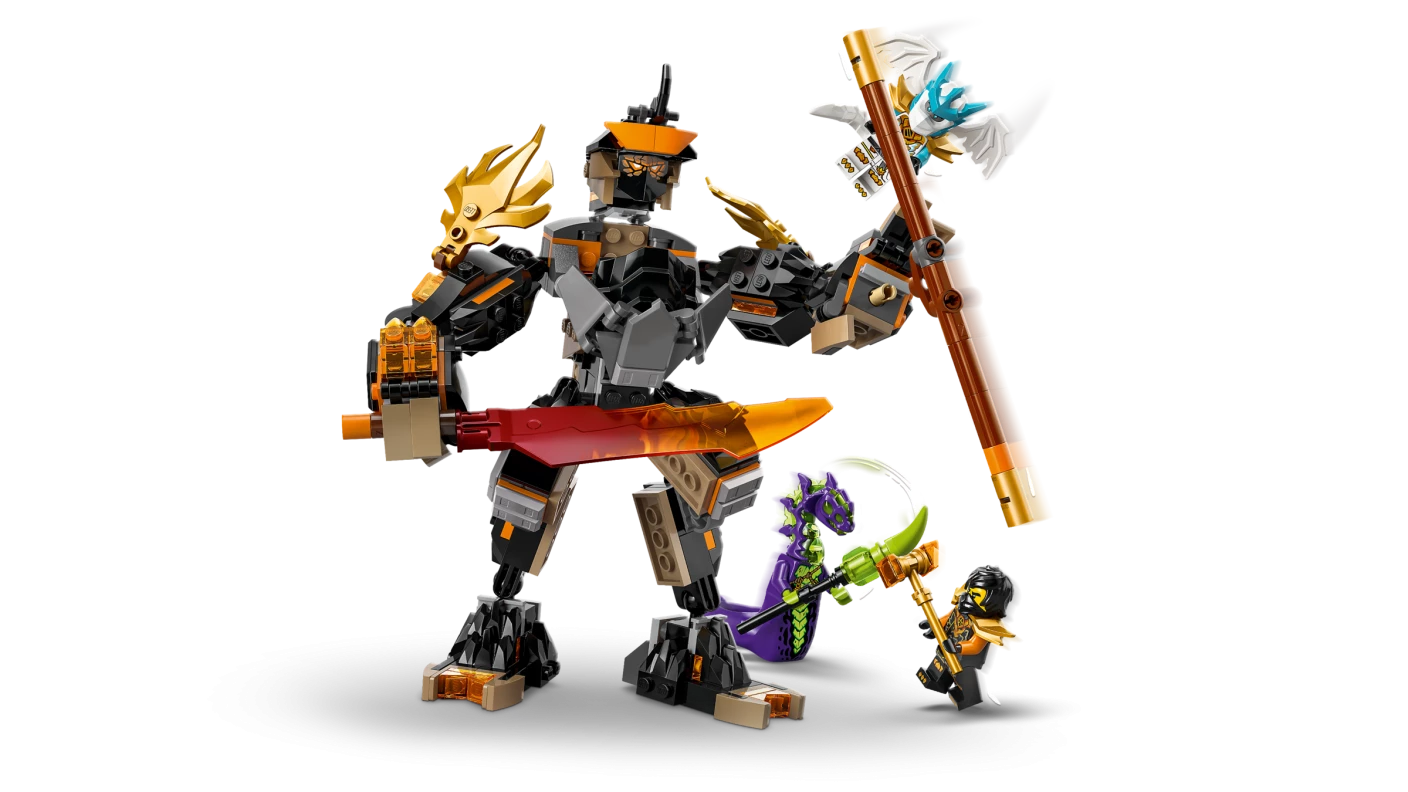 Cole's missiemecha en draak Zane