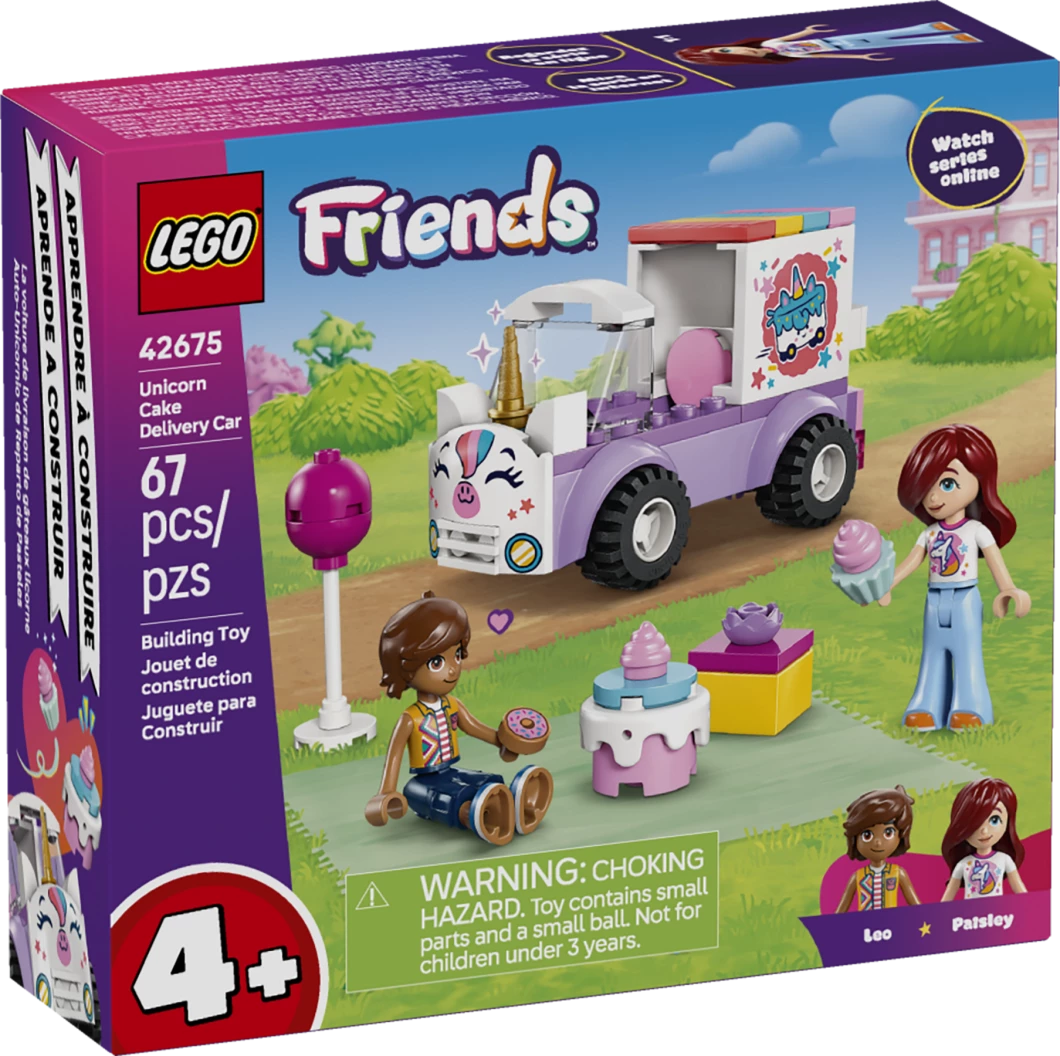 Eenhoorn taartenbezorgauto