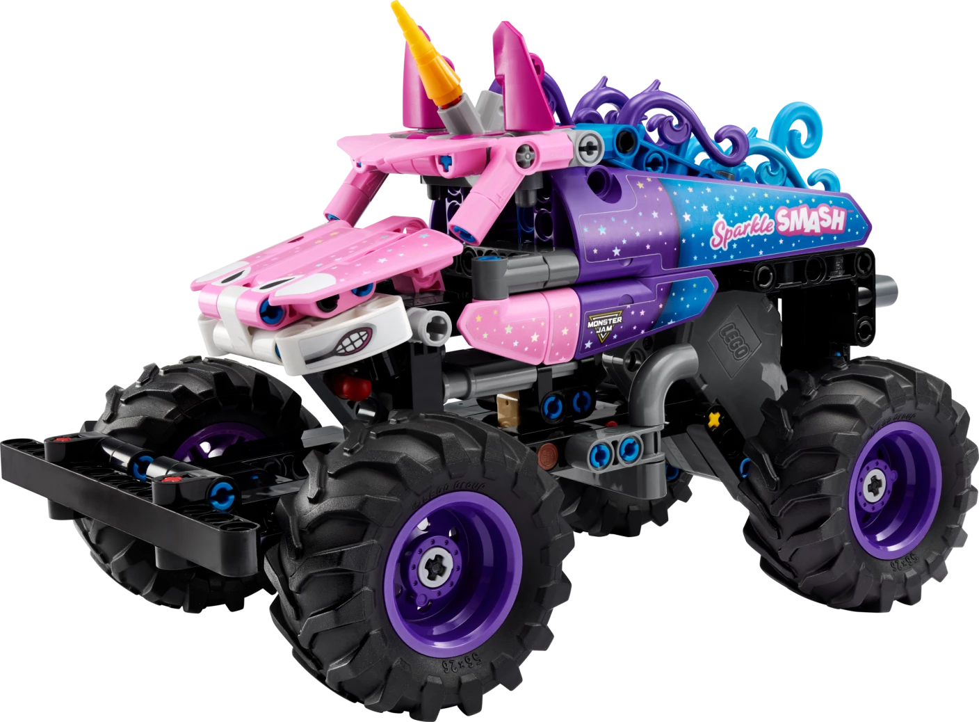 Monster Jam Sparkle Smash pull-back