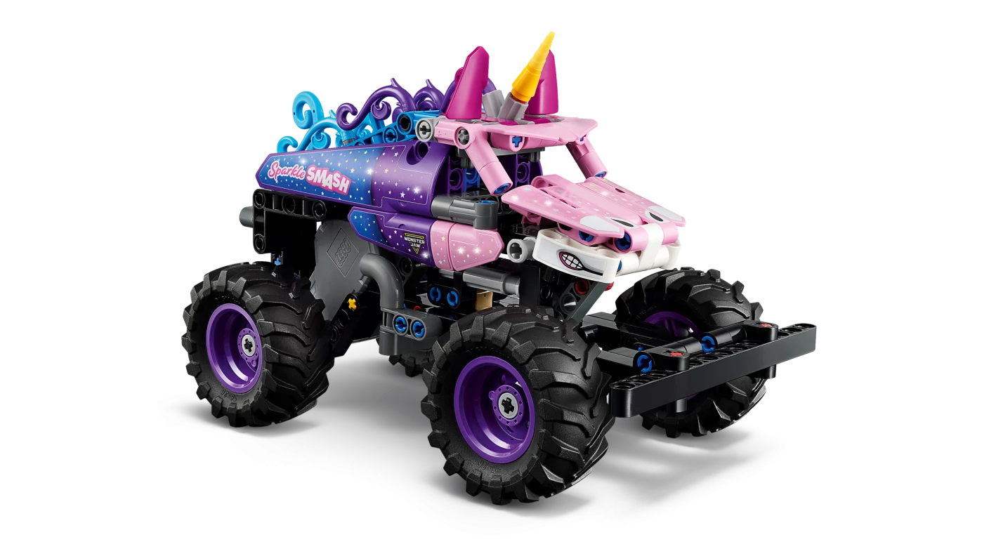 Monster Jam Sparkle Smash pull-back