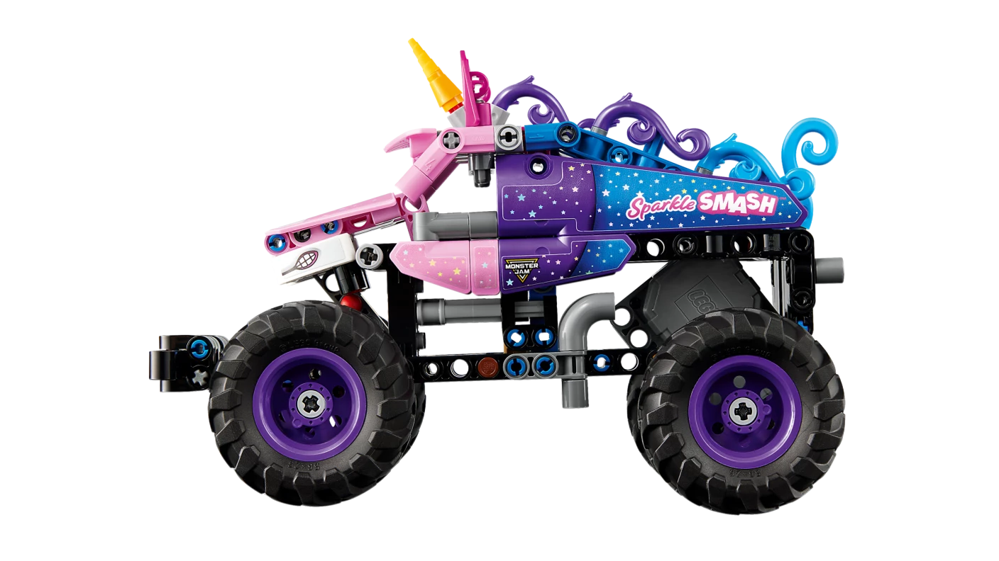Monster Jam Sparkle Smash pull-back