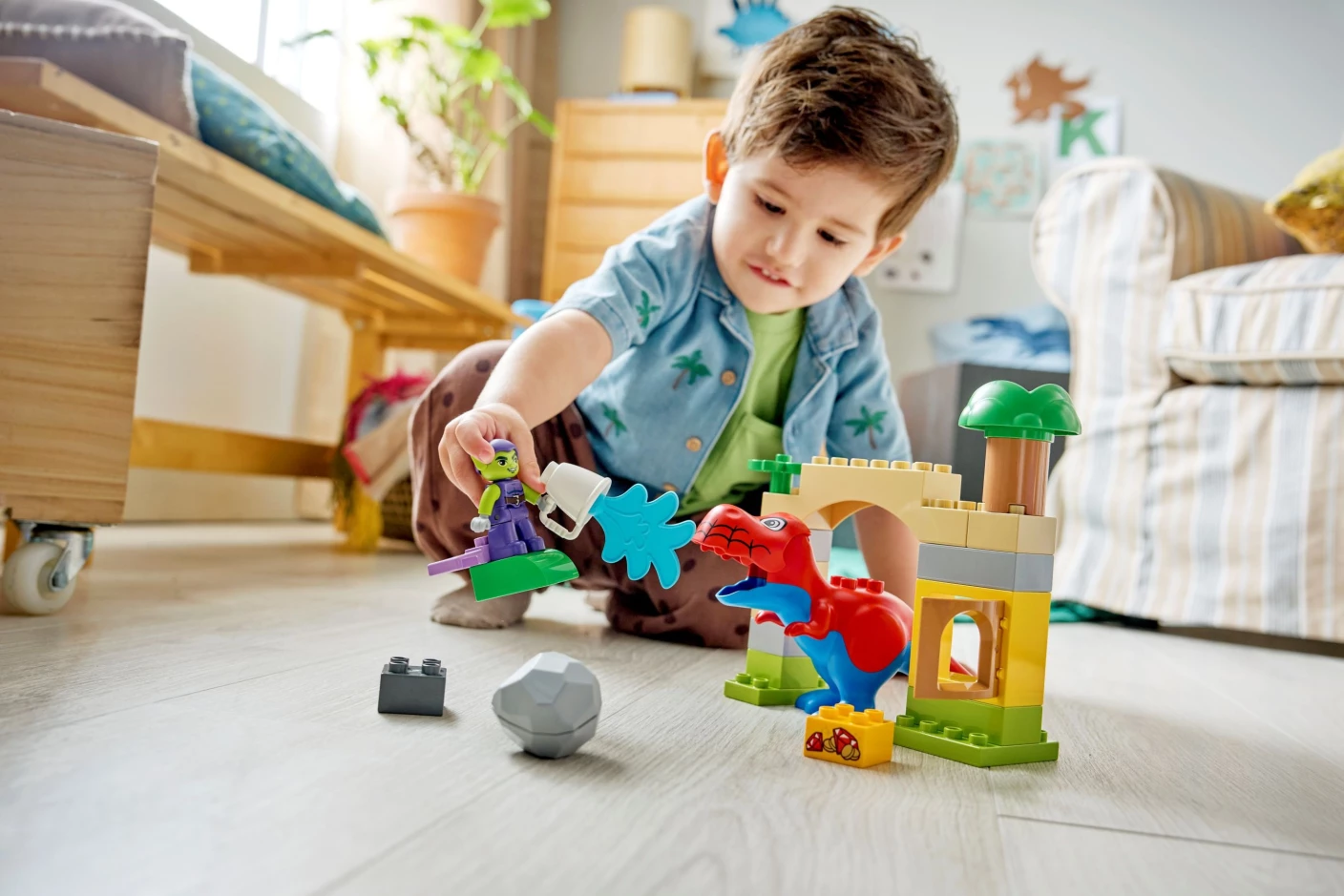 Dinosaurus Spidey-Rex vs. Green Goblin