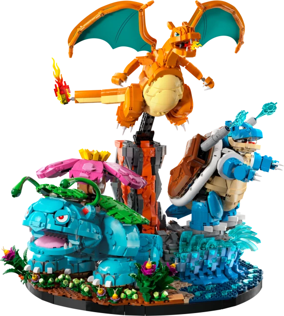 Venusaur, Charizard en Blastoise