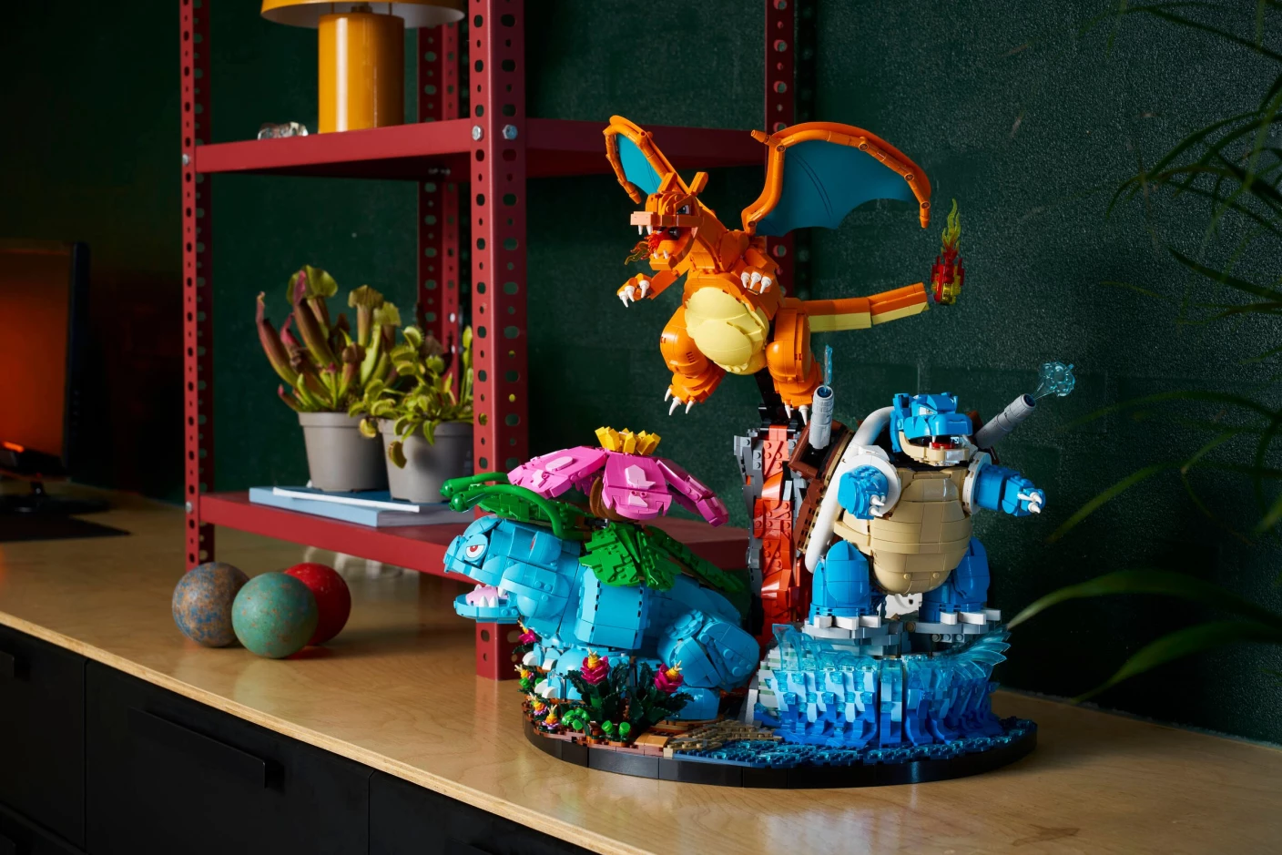 Venusaur, Charizard en Blastoise