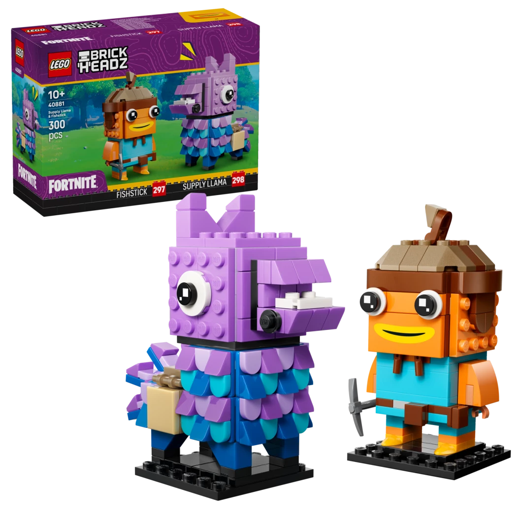 Supply Llama en Fishstick figuren