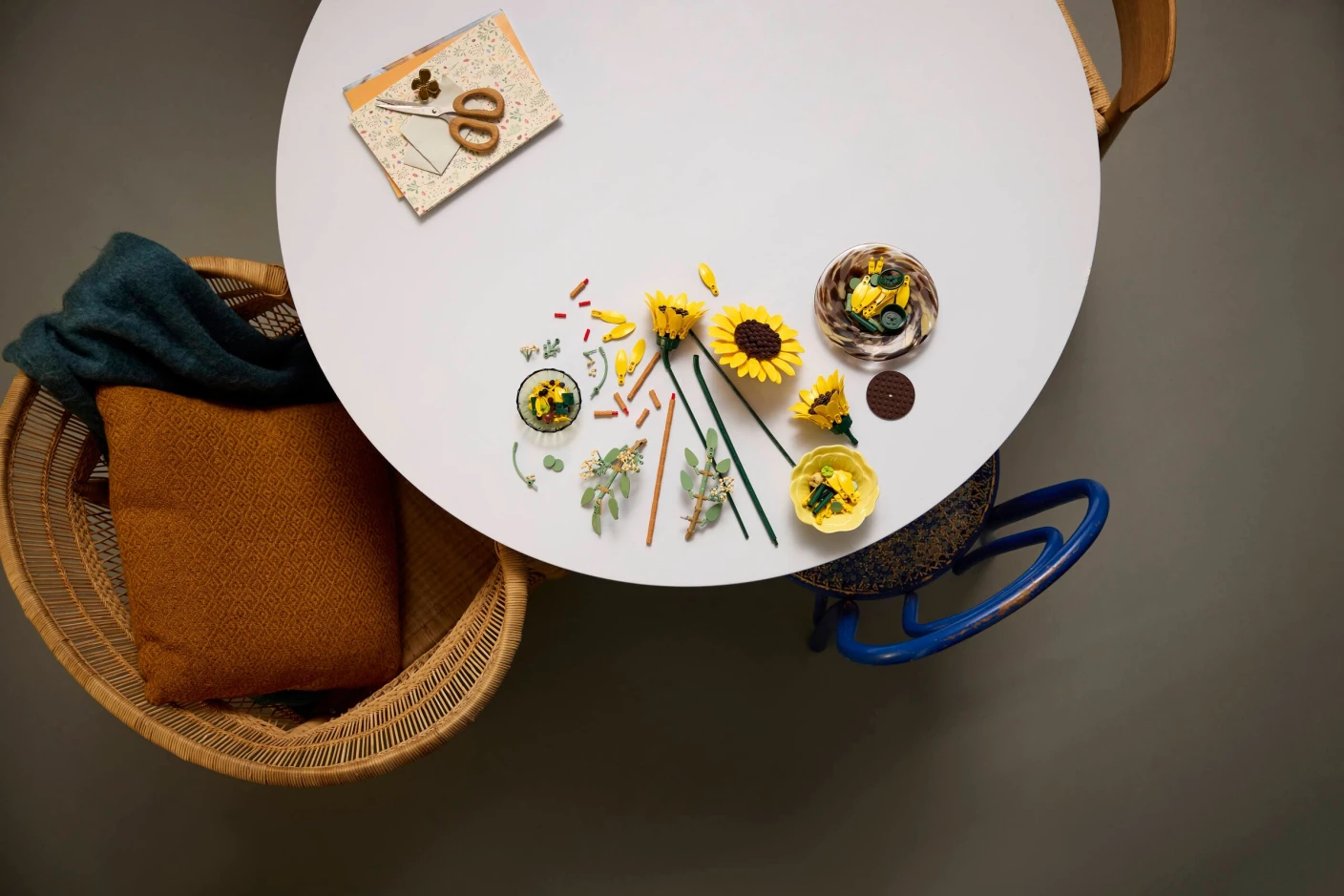 Boeket met zonnebloemen