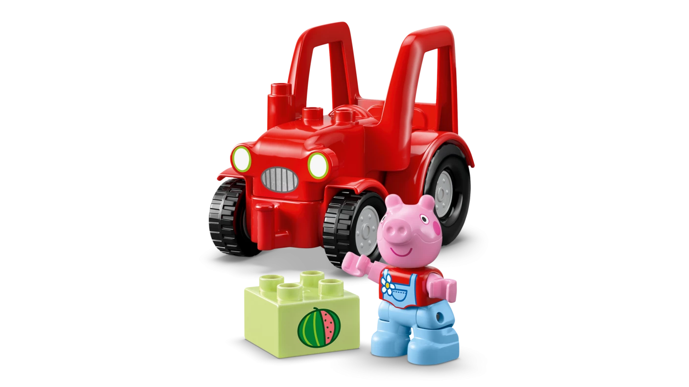 Tractor en marktkraam