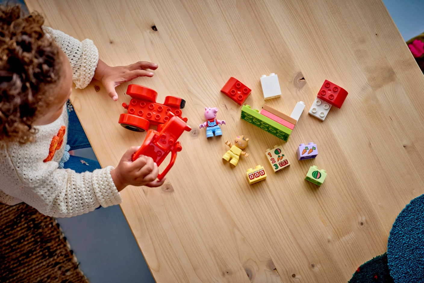 Tractor en marktkraam