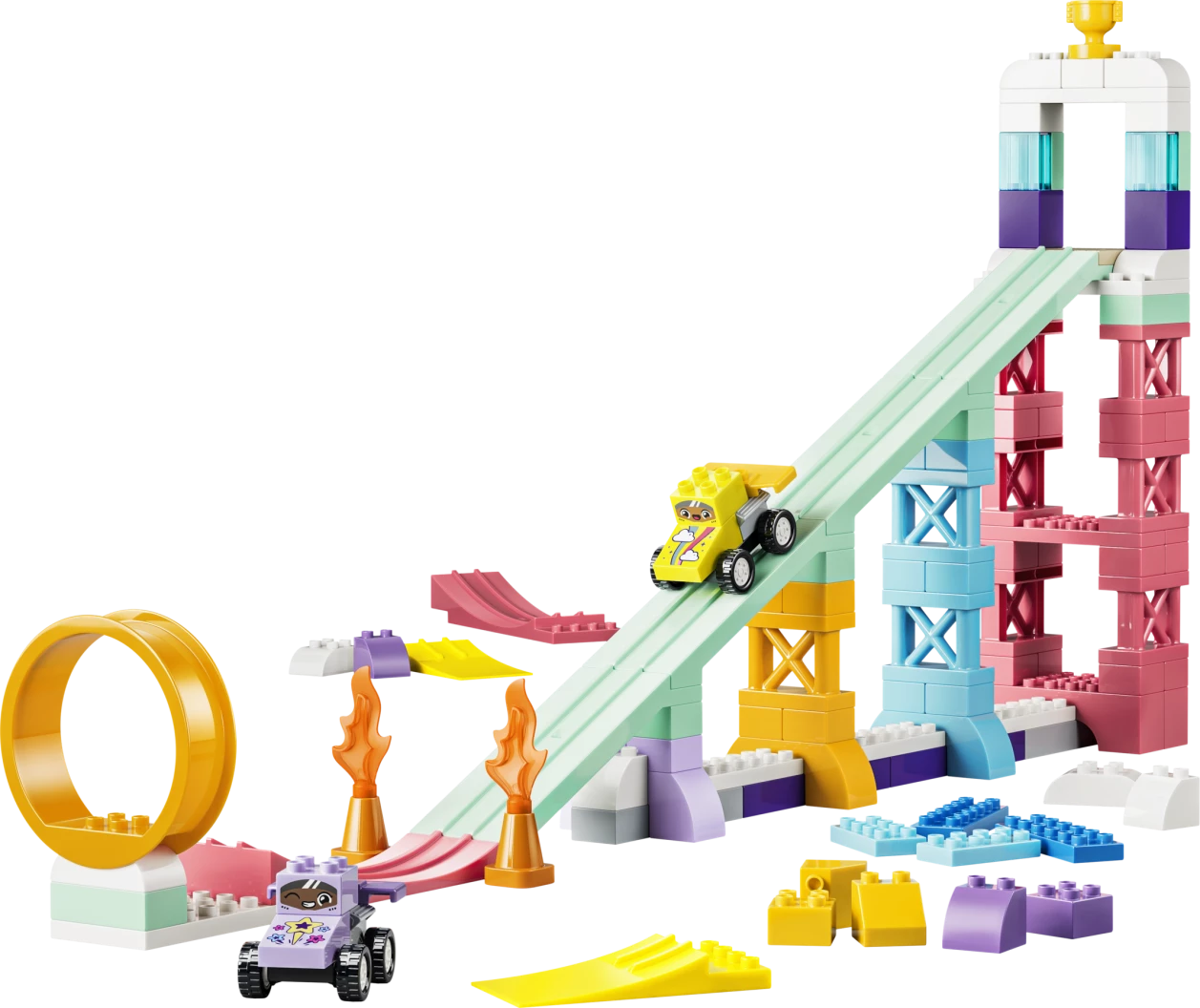 3-in-1 creatieve hellingen met voertuigen