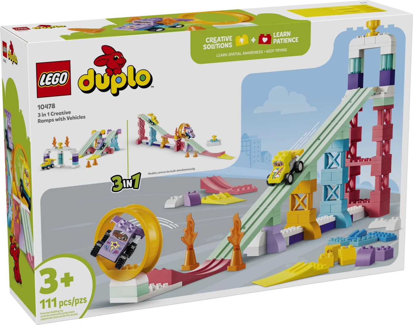 3-in-1 creatieve hellingen met voertuigen