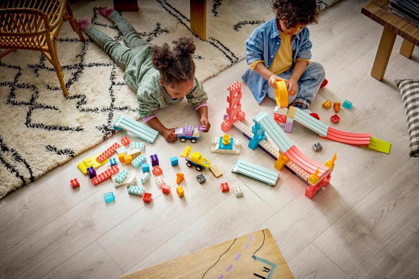 3-in-1 creatieve hellingen met voertuigen