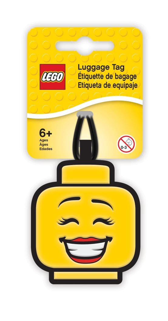 LEGO bagagelabel met meisjesgezicht