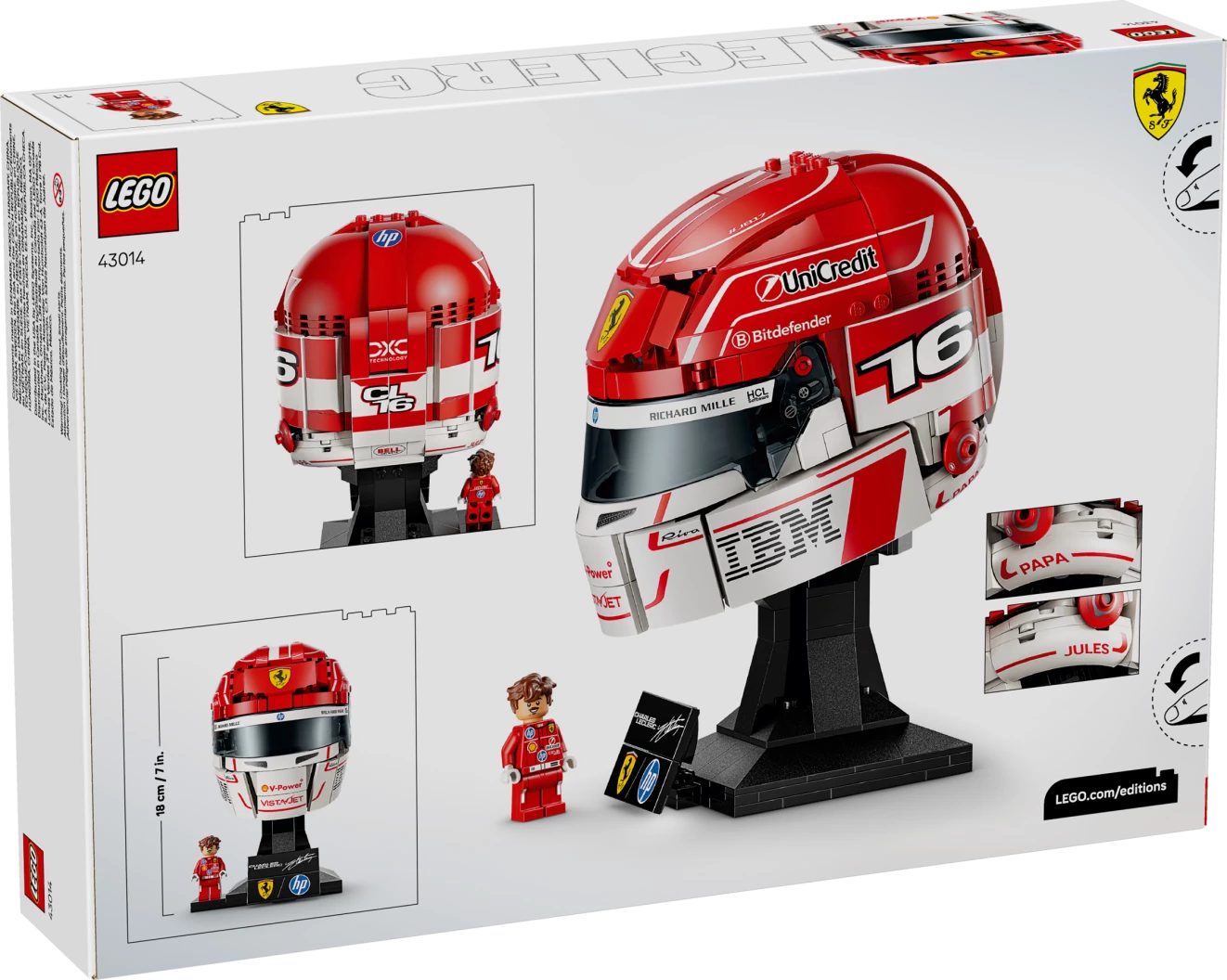 Scuderia Ferrari HP helm van Charles Leclerc