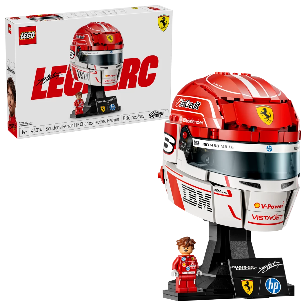 Scuderia Ferrari HP helm van Charles Leclerc