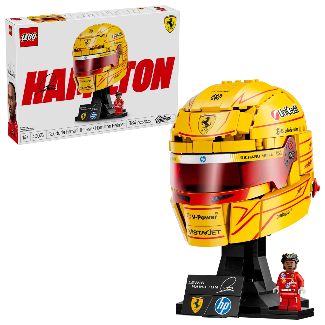 Scuderia Ferrari HP helm van Lewis Hamilton