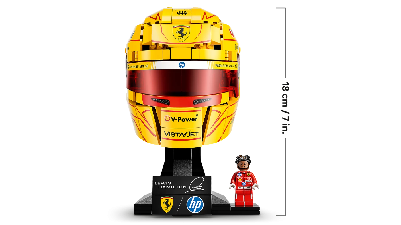 Scuderia Ferrari HP helm van Lewis Hamilton