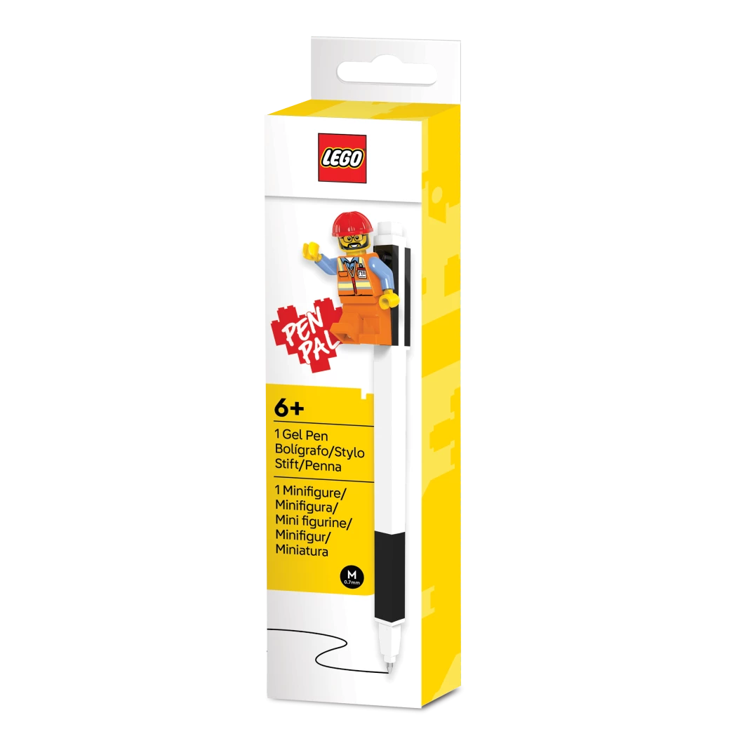 Penvriend gelpen met minifiguur - zwart