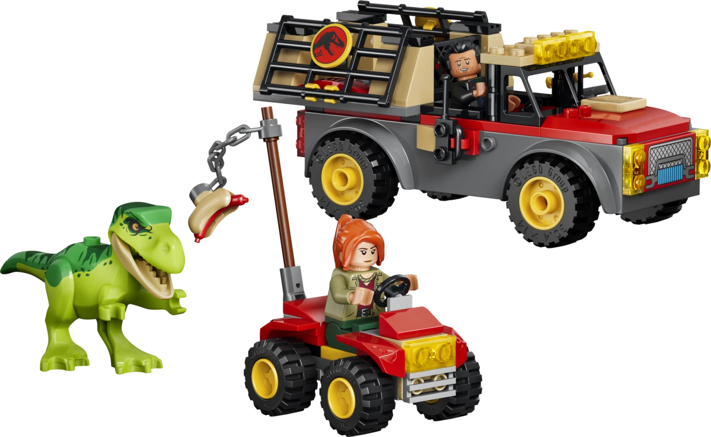 Jonge T. rex transporttruck