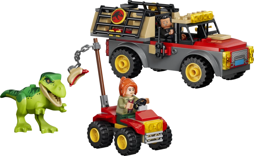 Jonge T. rex transporttruck