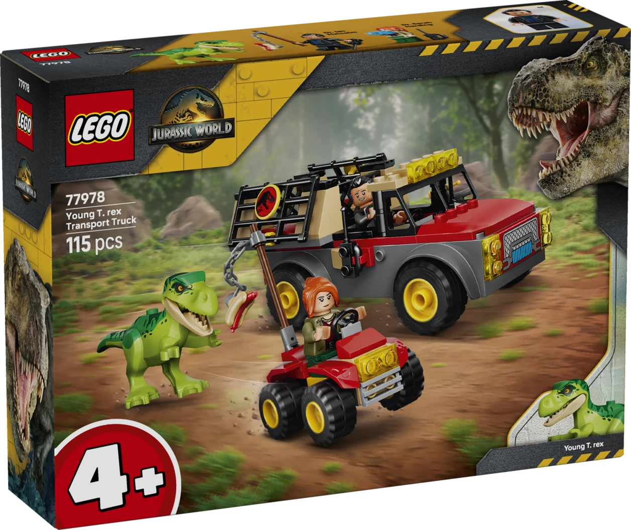 Jonge T. rex transporttruck