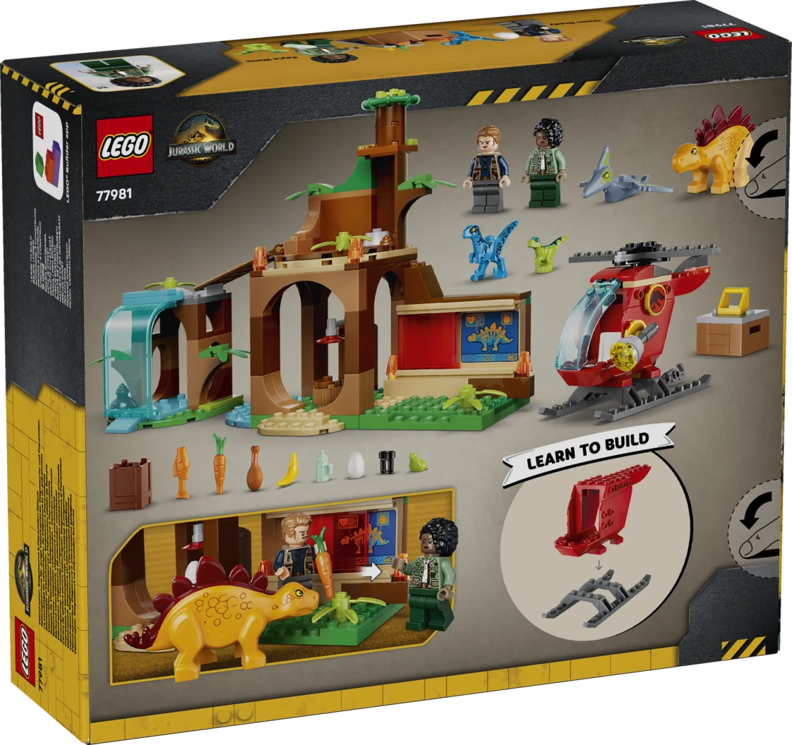 Velociraptor, Stegosaurus en Pteranodon redding