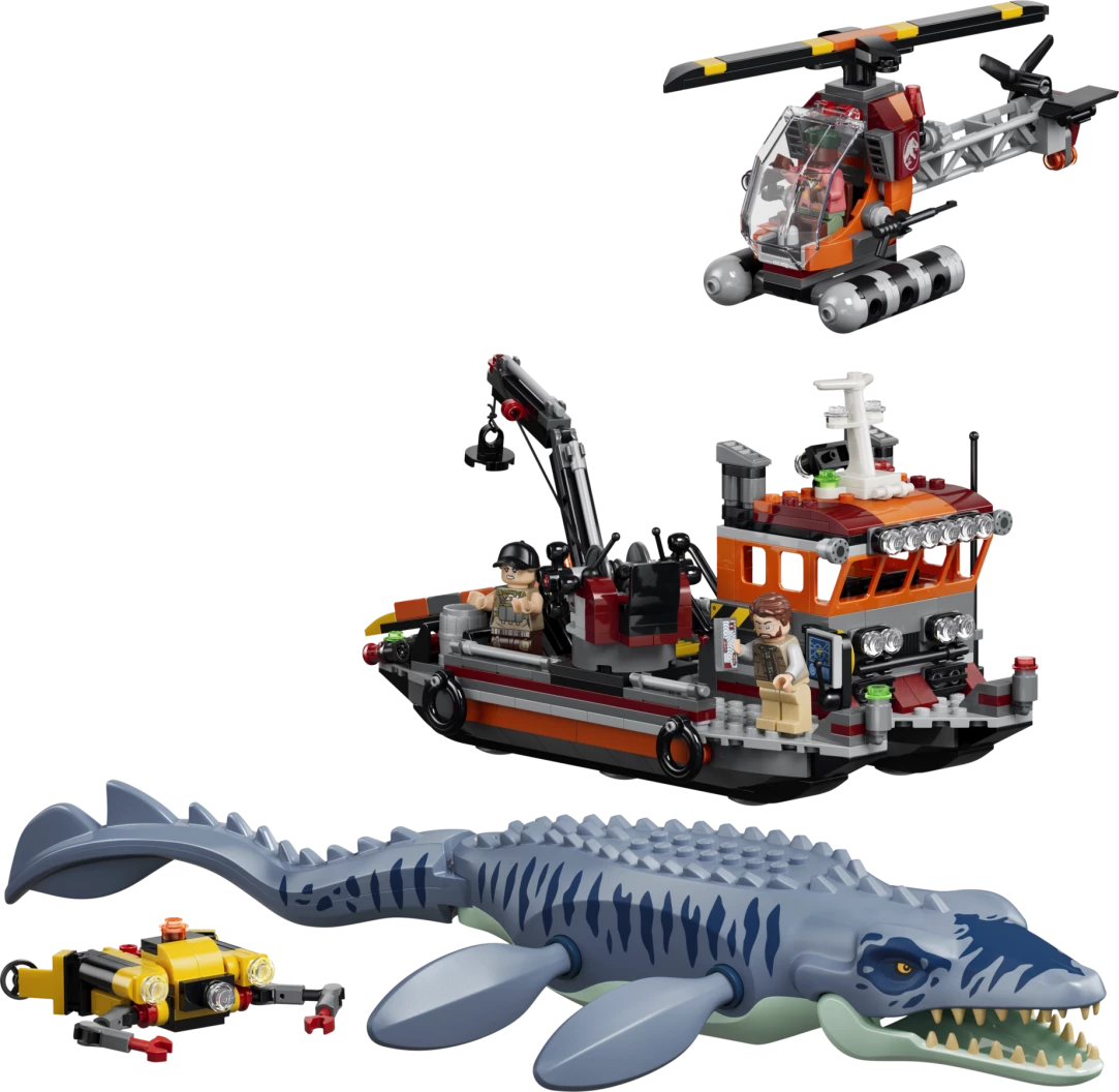 Mosasaurus bootaanval