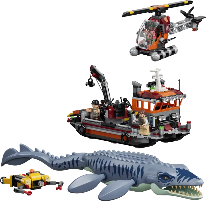 Mosasaurus bootaanval