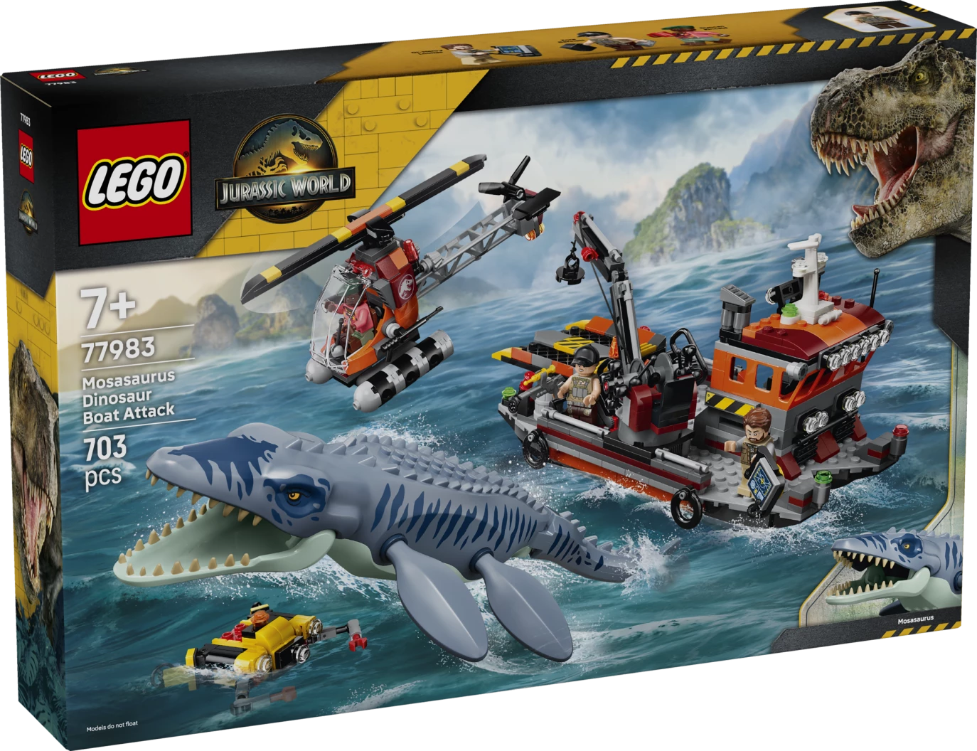 Mosasaurus bootaanval